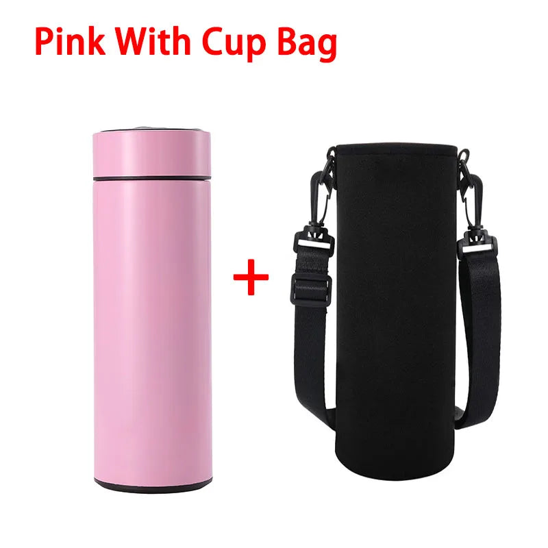 ZYNZE SmartCup™ 500 – Intelligent LED Thermos Bottle (Hot & Cold Insulated Mug)