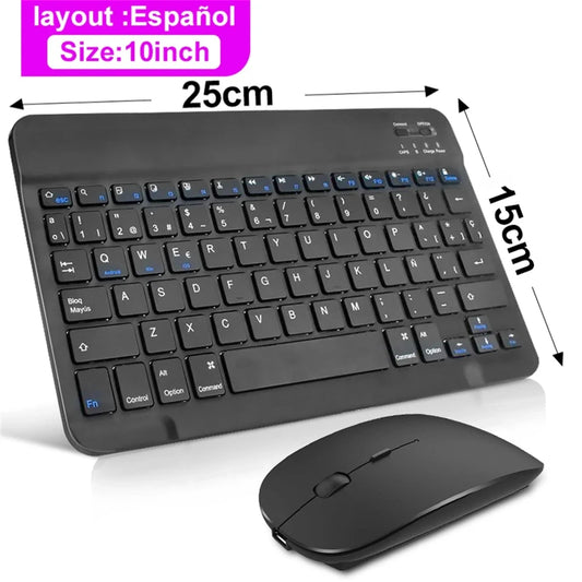 ZYNZE KeyMate™ Mini – Wireless Bluetooth Keyboard & Mouse Combo for Tablet & PC