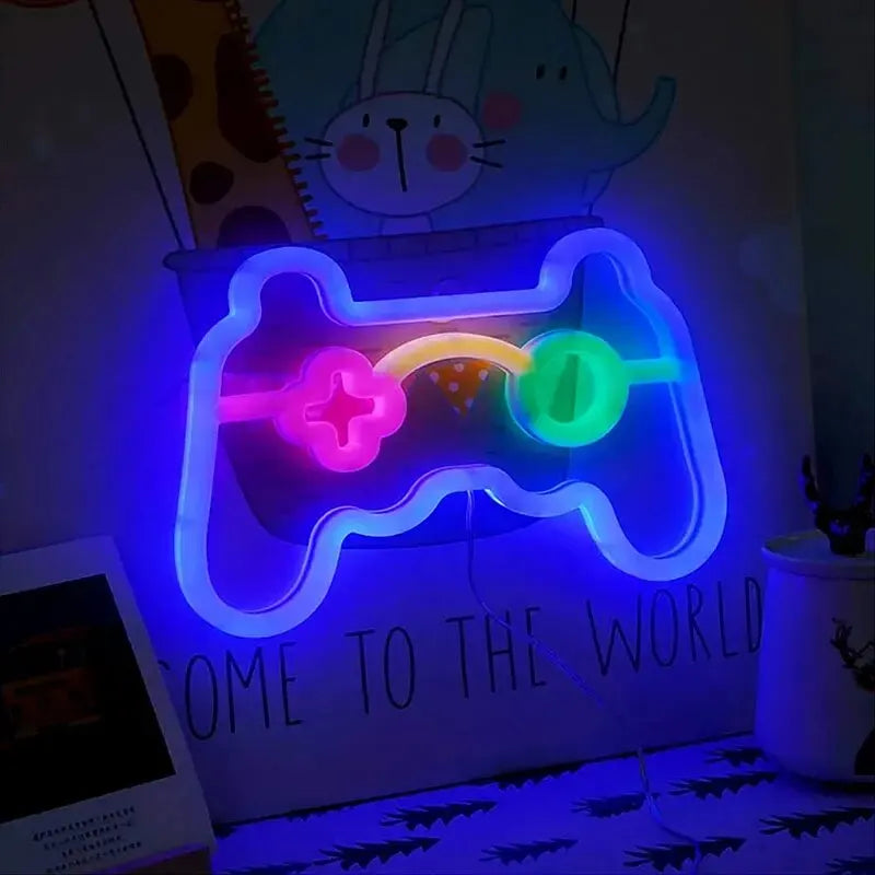 Gamer Neon Sign Lights, Gamer Controller Neon Lamp voor E-sports Room, USB of Batterij Aangedreven Tafellamp, Gaming LED voor Huisdecoratie