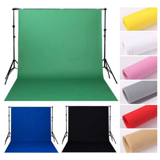 ZYNZE StreamScreen™ – Professional Cotton Backdrop for Photo & Video (Green/White/Black)