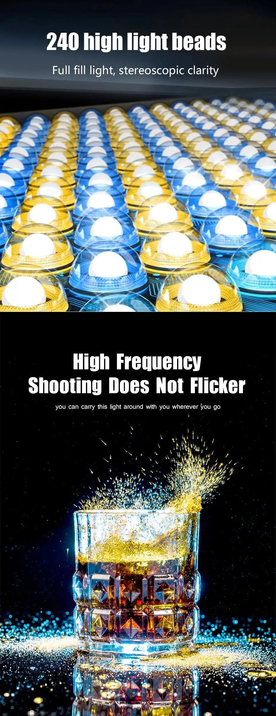 LED-fotografielamp, selfieverlichting, conferentieverlichting, fotostudiolamp met schaararm, standaard voor Zoom, YouTube-livestreaming