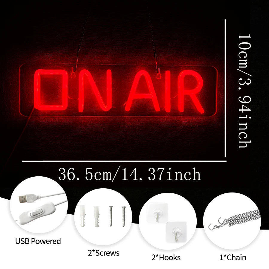 OnAirGlow™ – LED Neon Sign for Streamers & Gamers