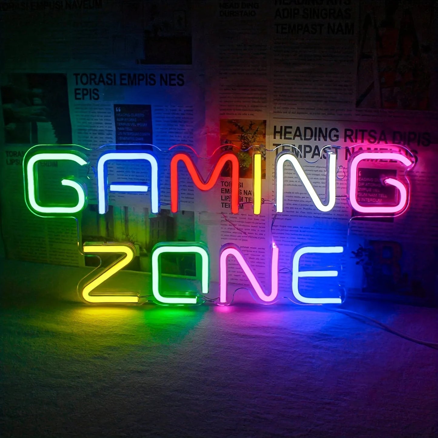 Gamepad-Shaped LED Neon Sign for Gamer Room Decor