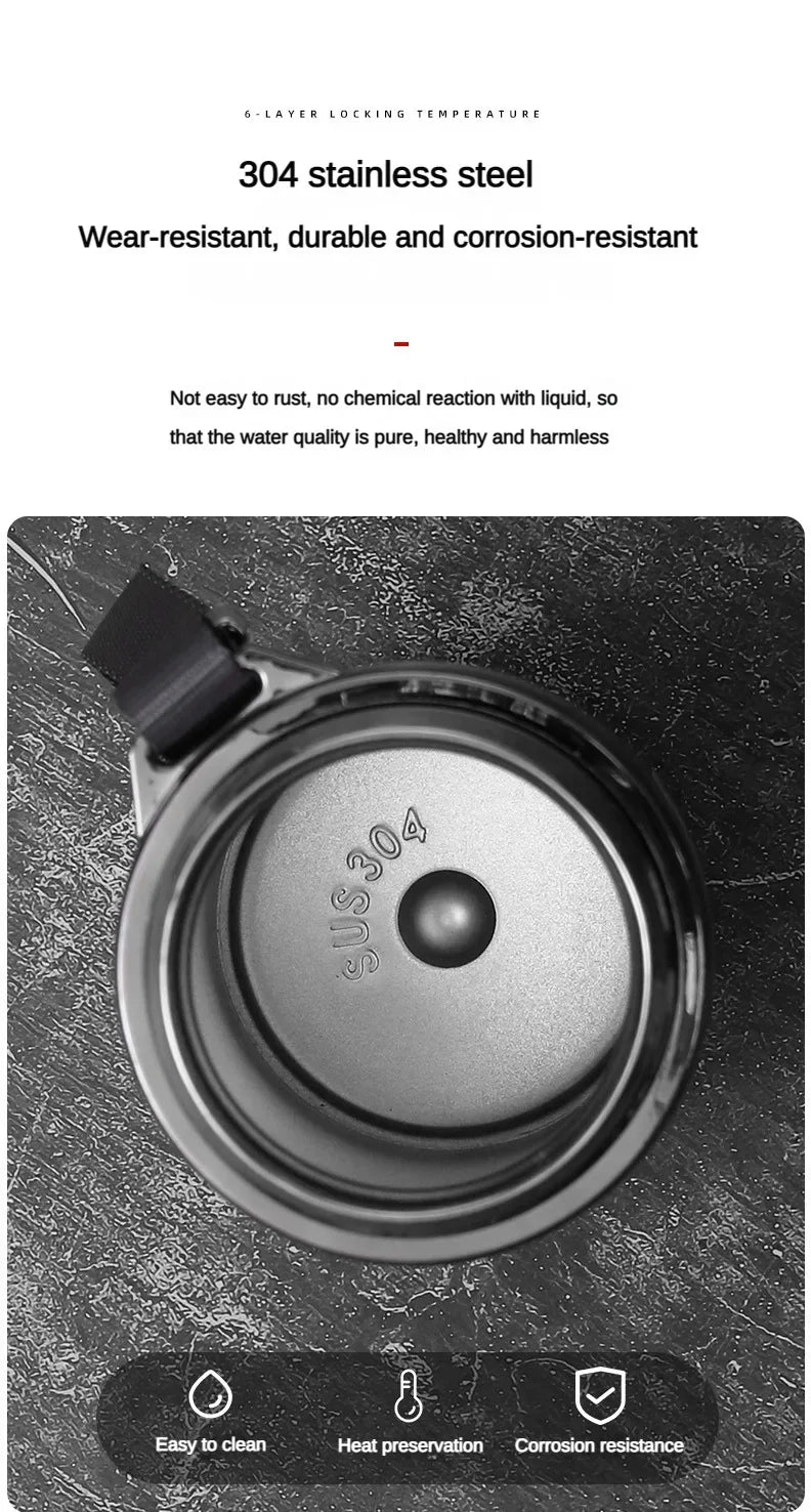 ZYNZE SmartCup™ X – Stainless Steel LED Thermos Bottle (500ML / 1L)