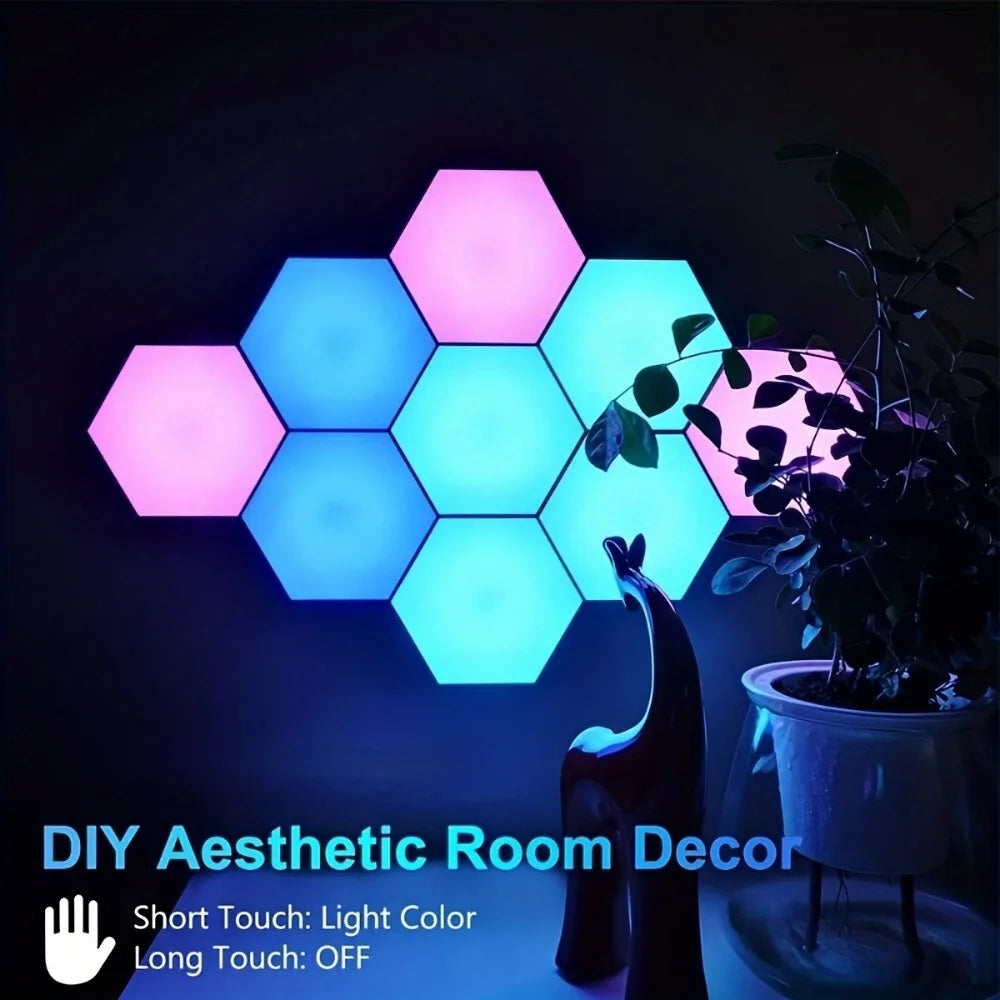 Zynze HexaGlow™ – Touch RGB Modular Light Panels
